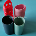 Oanpaste kleurrike siliconen rubberen flessehandtak Pipe Sleeve